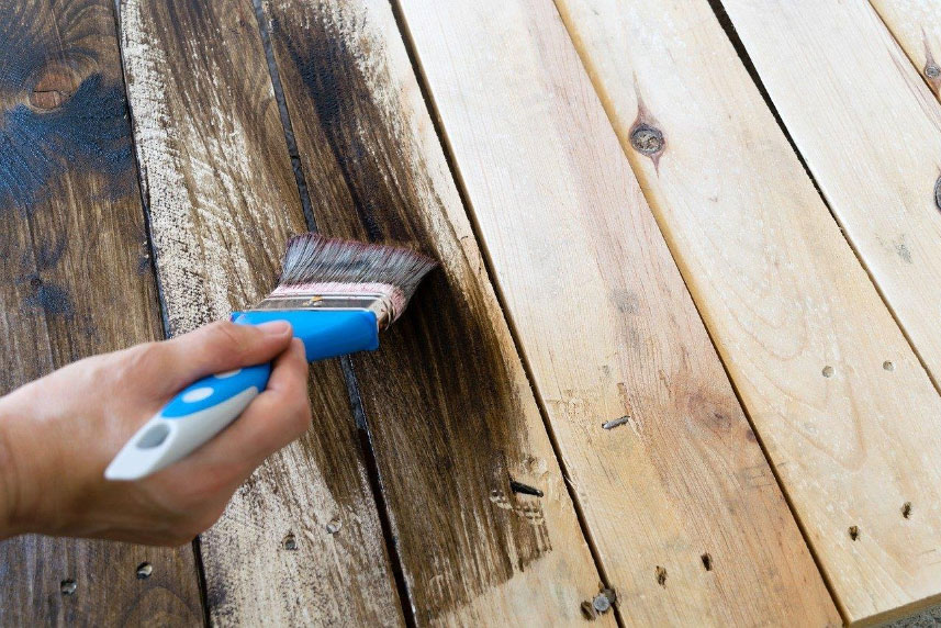 Deck Staining in Mtjuliettnpainter example 2